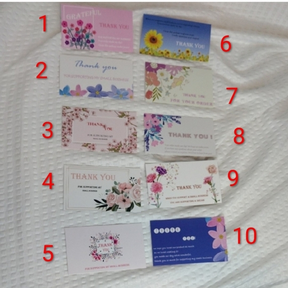 Other - Floral Thank You Cards Pack Of 50 Cards PICK ONE PACK OF 50 *HOST SUPPORT*